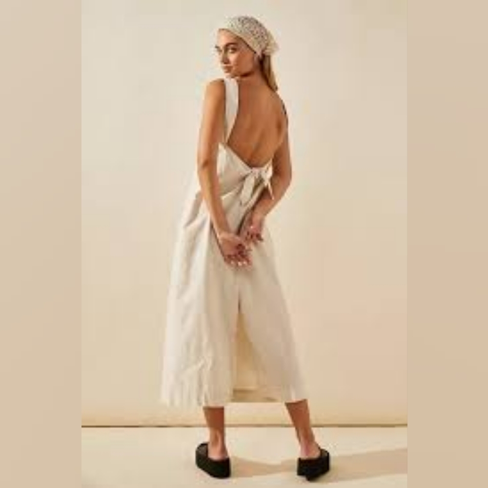 NWT/Free people/Vacay Perfect Cotton-Linen Midi